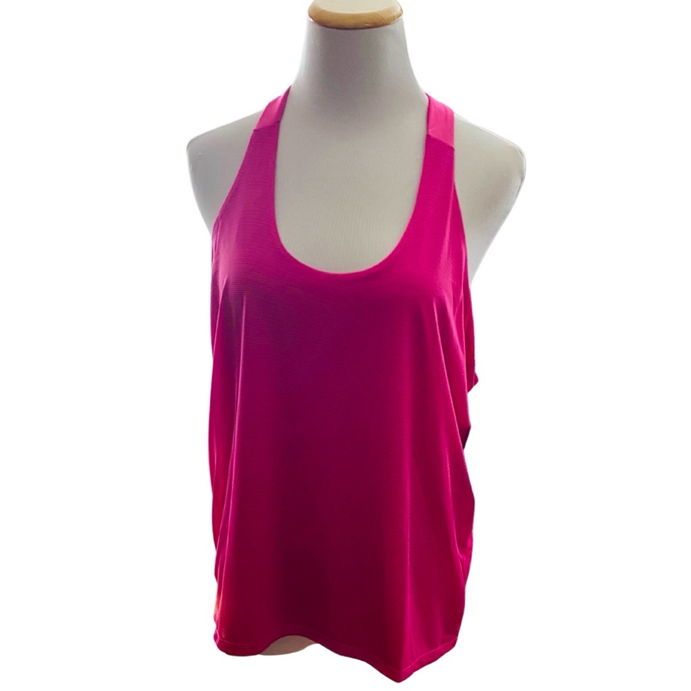 Inphorm raspberry pink razor back athletic top - size L - NWT